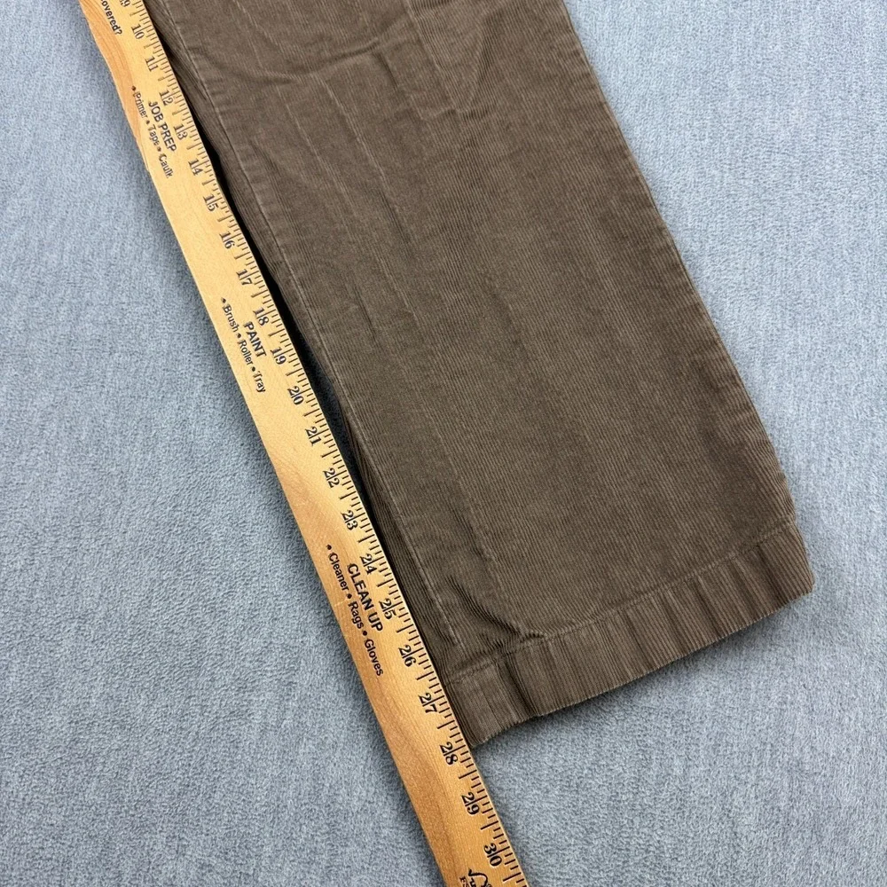 L.L. Bean‎ Corduroy Pants Mens 33x29 Brown Tan Comfort Waist Stretch Classic Fit